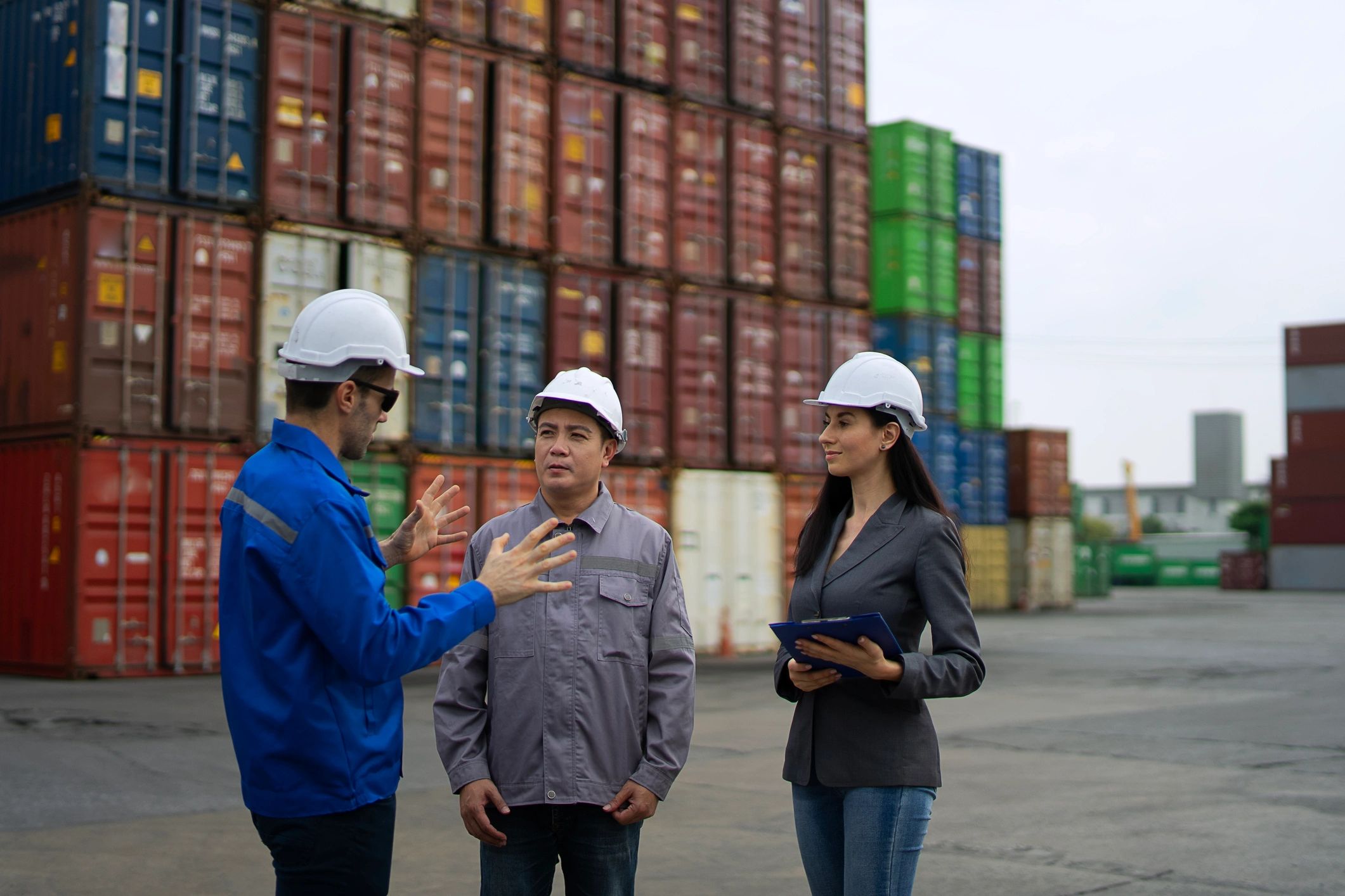 Logistics team representing client partnership and coordinated delivery